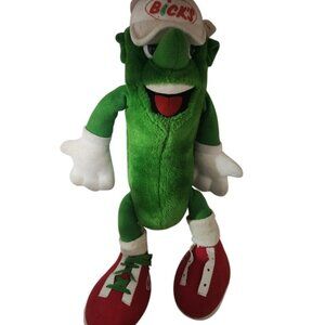 Vintage Bicks Pickles Don Bickle Mordant Plush Mascot Advertising Character 14"